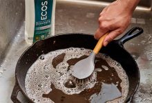 تمیزکاری نرفندهای از بین بردن چربی روی ظروف چدن