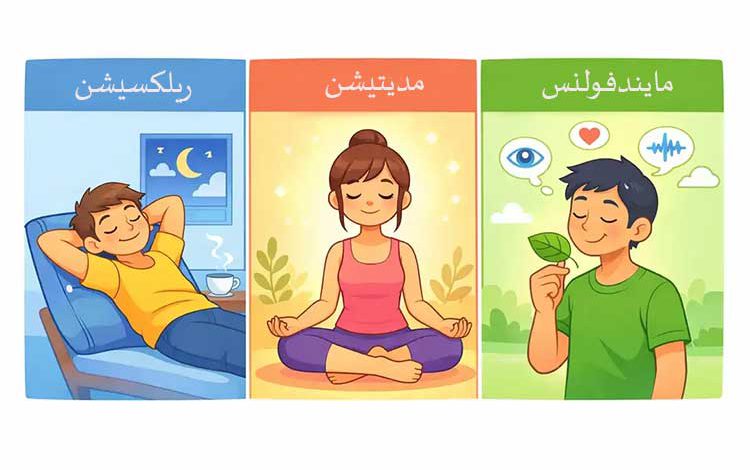 ریلکسیشن تفاوت ریلکسیشن با مدیتیشن , فرق مدیتیشن و مایندفولنس